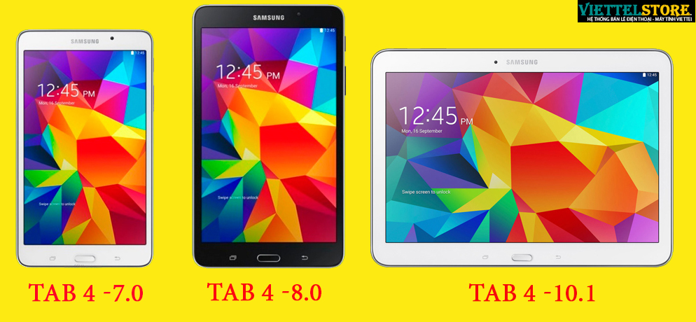 SamSung giới thiệu bộ ba Tablet giá rẻ Galaxy Tab 4